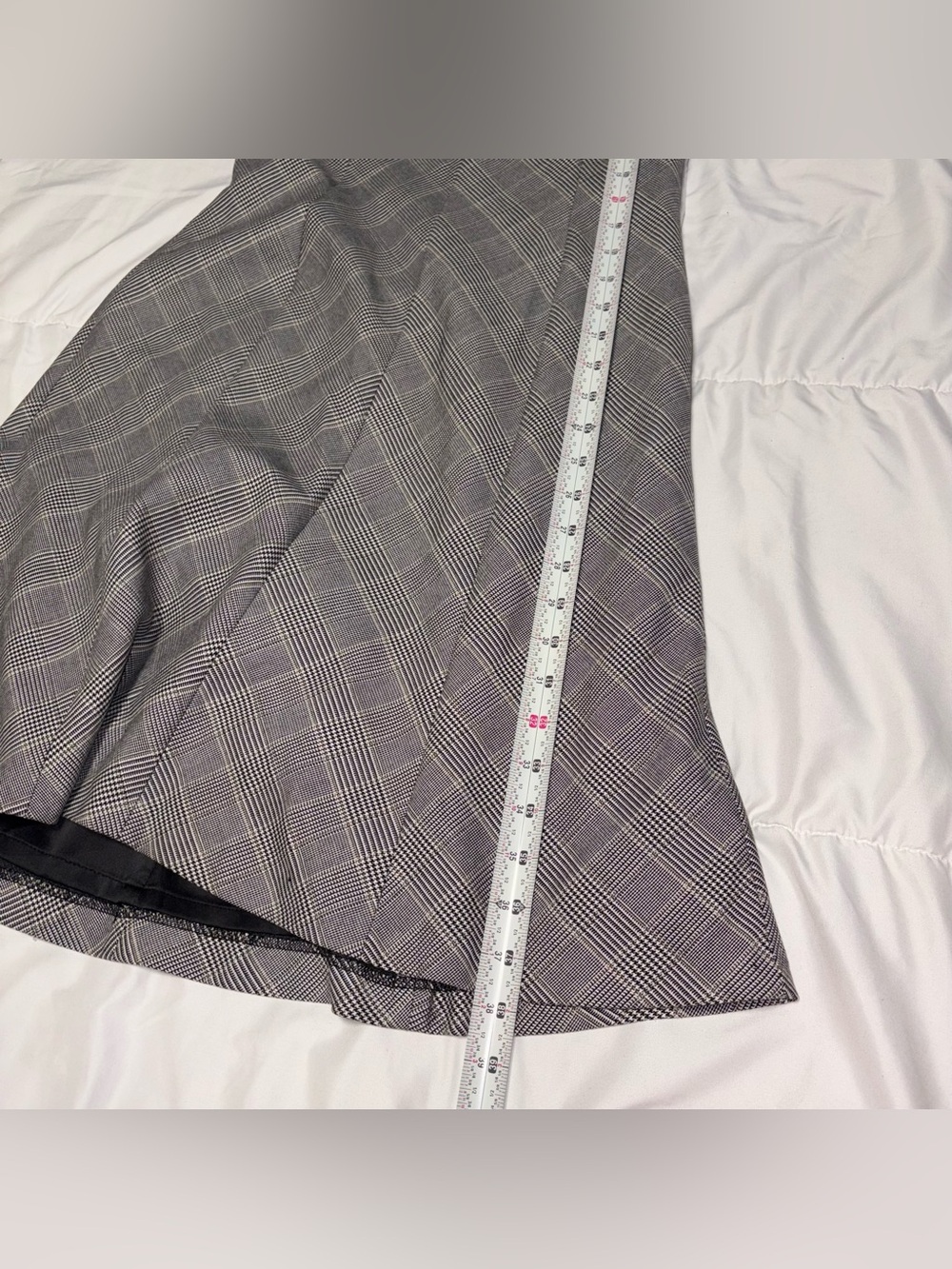 White House Black Market Emilya Plaid Cap Sleeve Dress Office Workwear Size 8 - Picture 8 of 10